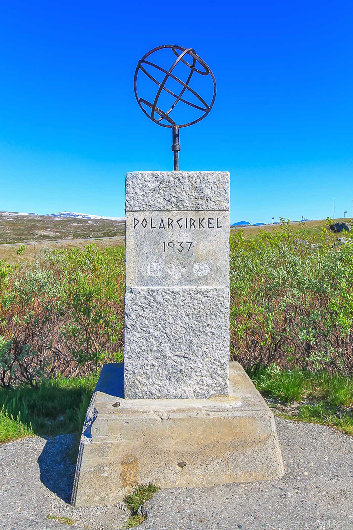 Denkmal Polarkreis Norwegen