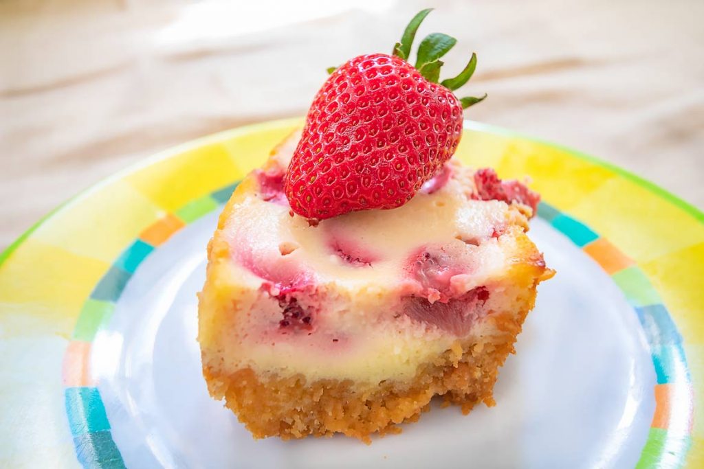 Omnia Rezept Käsekuchen mit Erdbeeren