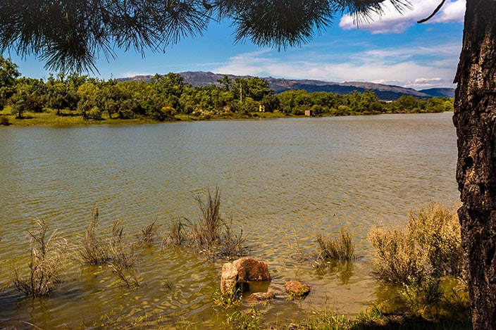 Aussicht barragen de Santa Agueda