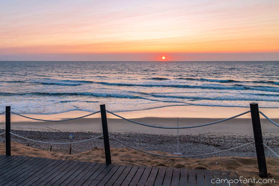 Sonnenuntergang, Küste, Portugal