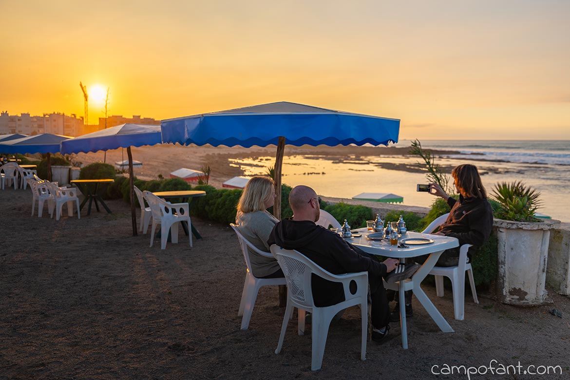Abendessen Strand Mohammedia