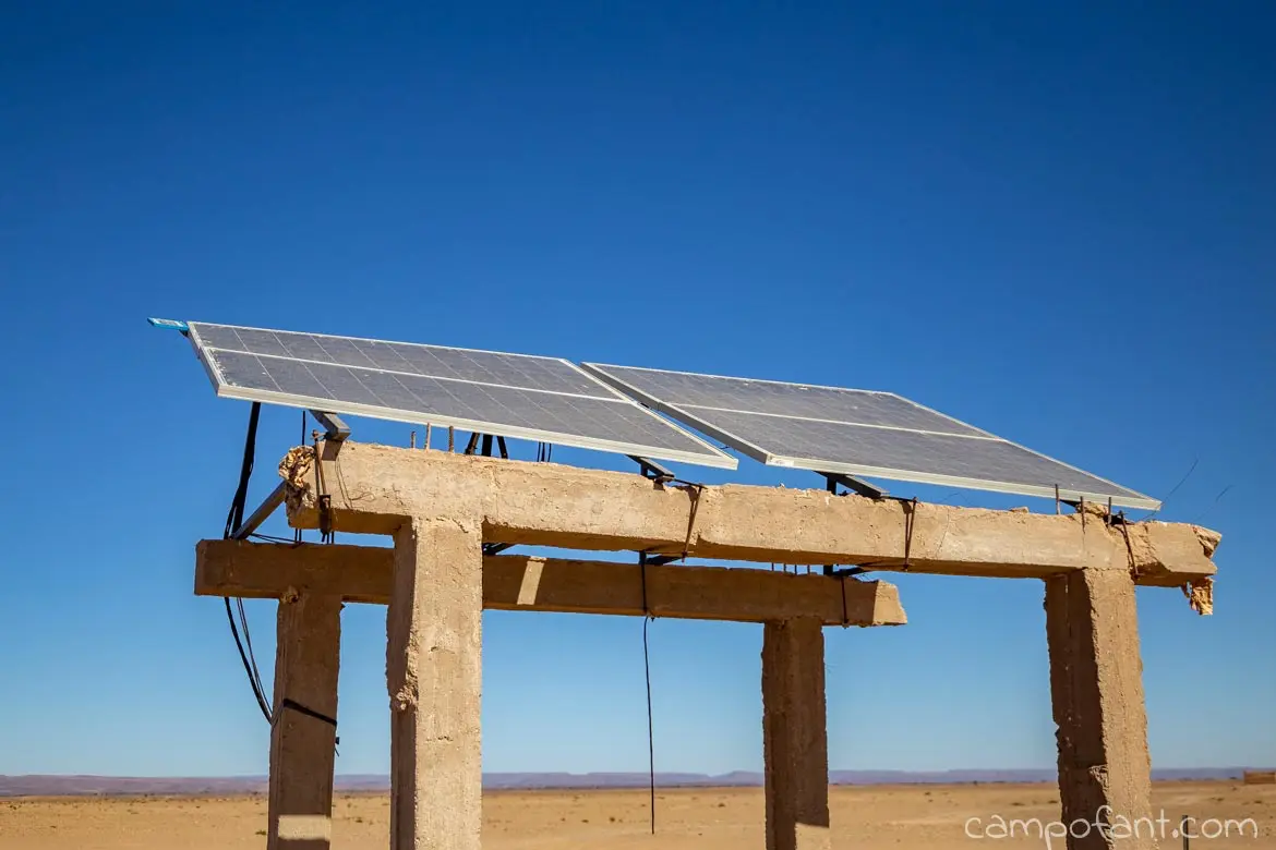 Solaranlage Wüste