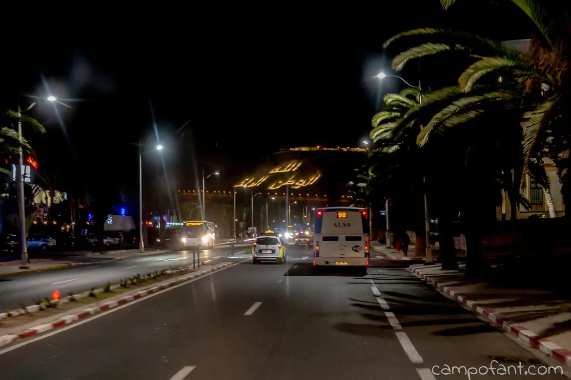 Nachtfahrt Agadir