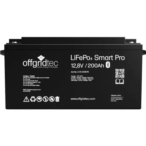 200 Ah Lithium-Batterie Smart-Pro von Offgridtec