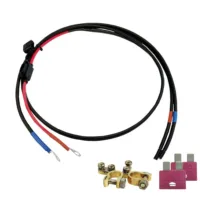 Batteriekabel 6 mm2 mit 10A Sicherung und Sicherungshalter und Polklemmen