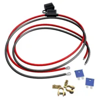 Batteriekabel 6 mm2 mit 15A Sicherung und Sicherungshalter und Polklemmen