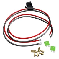 Batteriekabel 6 mm2 mit 30A Sicherung und Sicherungshalter und Polklemmen