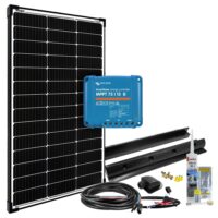 100 Watt Solar-Set mit MPPT-Solarladeregler mPremium L