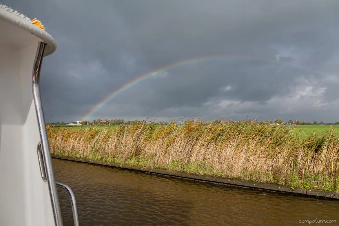 Bootstour Niederlande Regenbogen