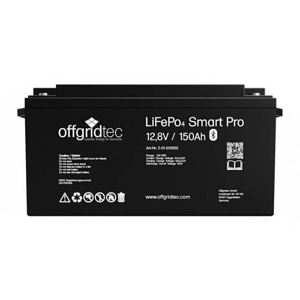 150 Ah LiFePo4-Akku Smart Pro Offgridtec
