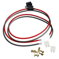 Batteriekabel 4 mm2 mit 25A Sicherung und Sicherungshalter und Polklemmen