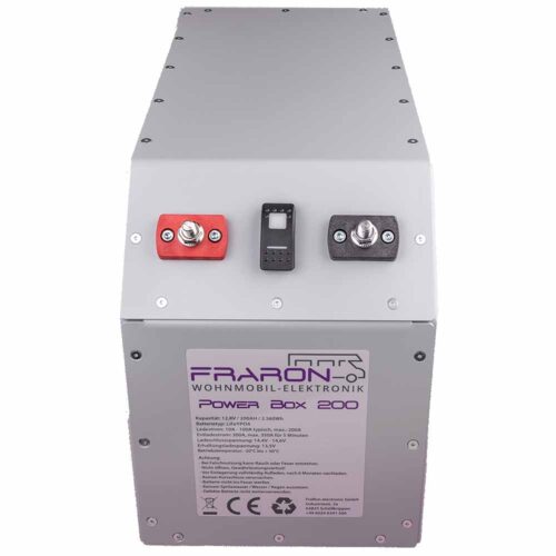 200 Ah LiFeYPO4-Batterie mit BMS vorne
