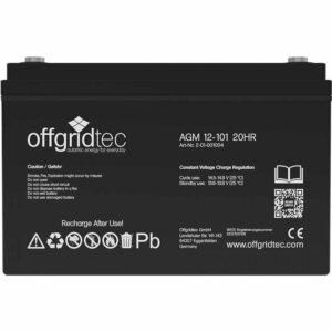 101 Ah AGM-Batterie von Offgridtec