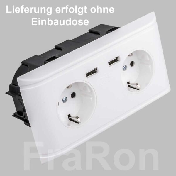 Doppelsteckdose Schuko USB