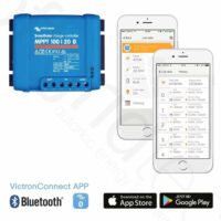 MPPT-Solarladeregler mit App aus 150 Wp Solarset