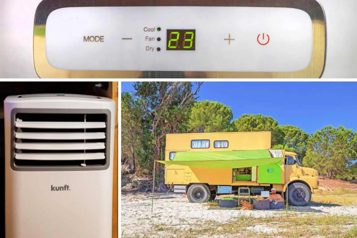 Mobile Klimaanlage im Wohnmobil betreiben - Campofant