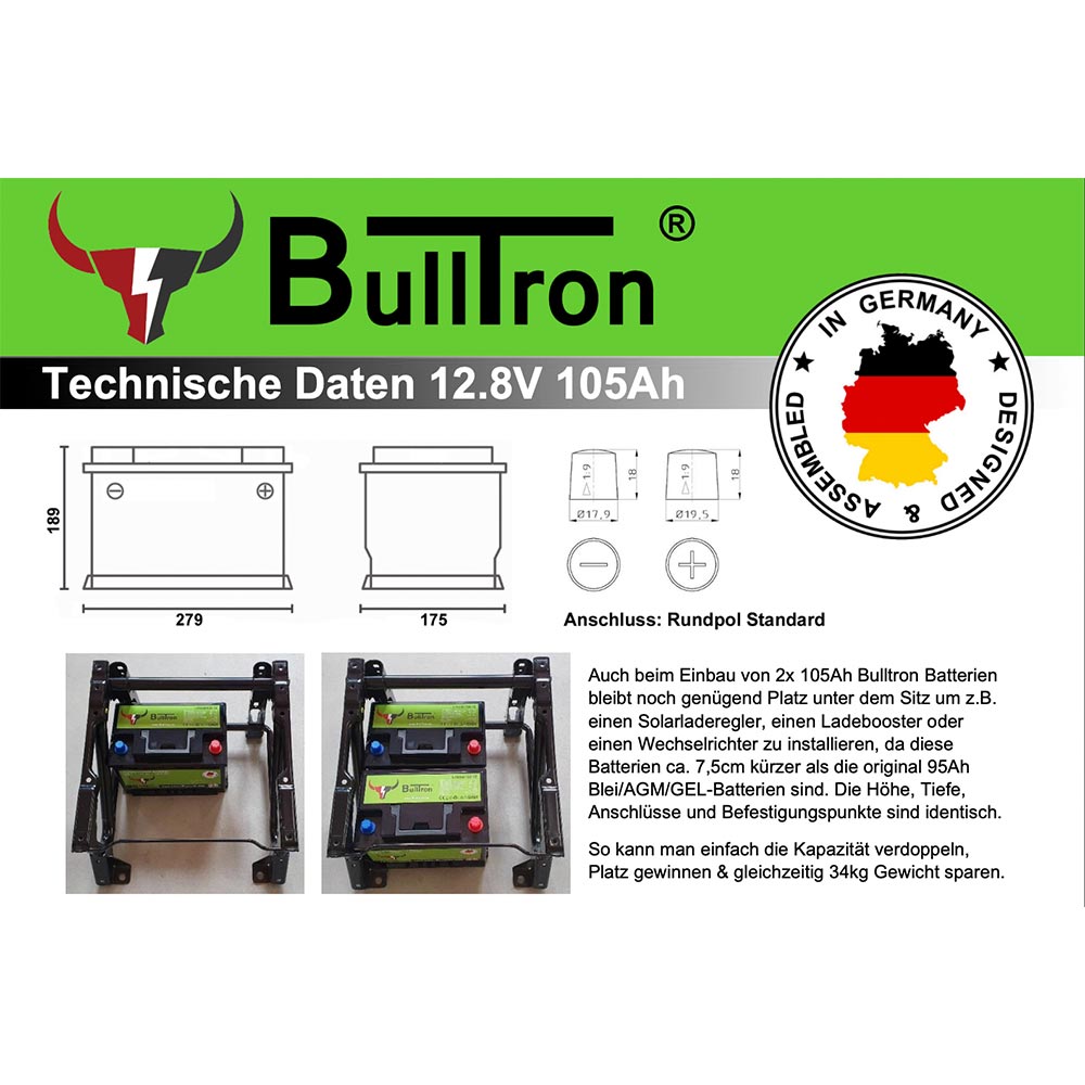 105 Ah BullTron-Anschluss