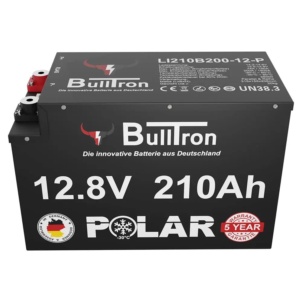 BullTron 210Ah POLAR, LiFePO4, Untersitz-Montage