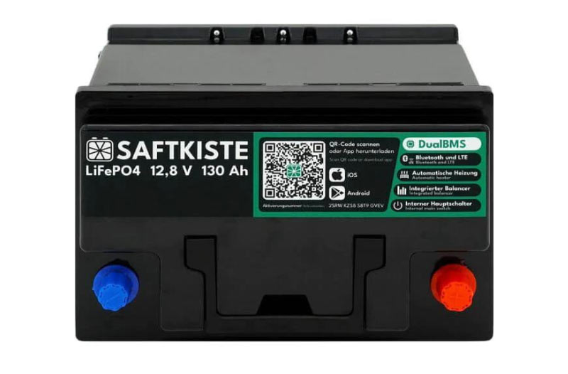 Saftkiste LiFePO4 Batterie 130Ah 12V