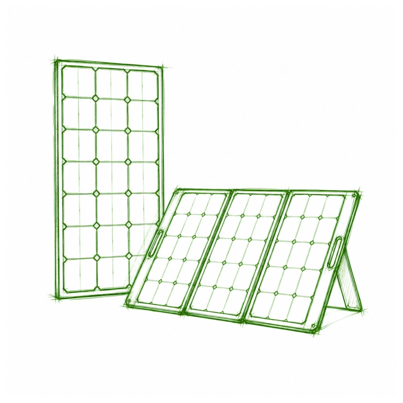 Wohnmobil Solaranlagen Skizze