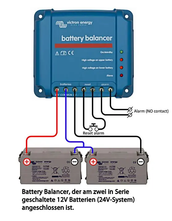 Battery Balancer Schaltplan 12V Batterien auf 24V