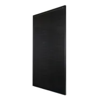 WATTSTUNDE® SOLA Frame Black 275 Watt Solarpanel – schräge Ansicht von rechts mit Seitenprofil