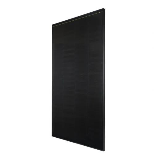WATTSTUNDE® SOLA Frame Black 275 Watt Solarpanel – schräge Ansicht von rechts mit Seitenprofil