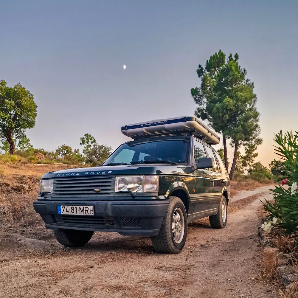 Range Rover P38 mit Dachzelt