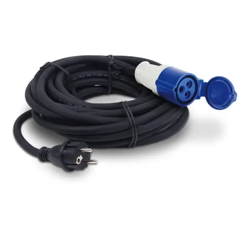 CEE-Adapterkabel Schuko auf CEE Kupplung 25 m