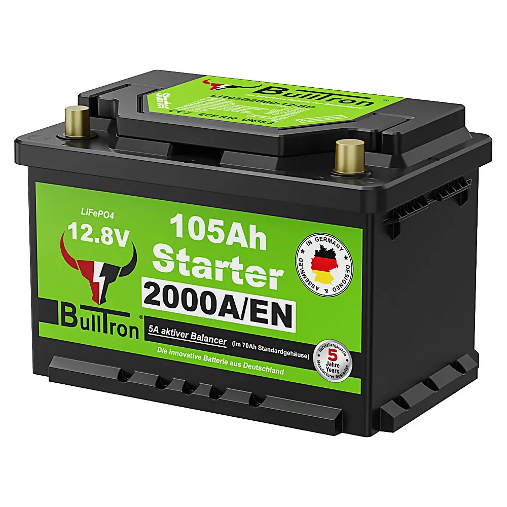 BullTron LiFePO4 Starterbatterie 105Ah