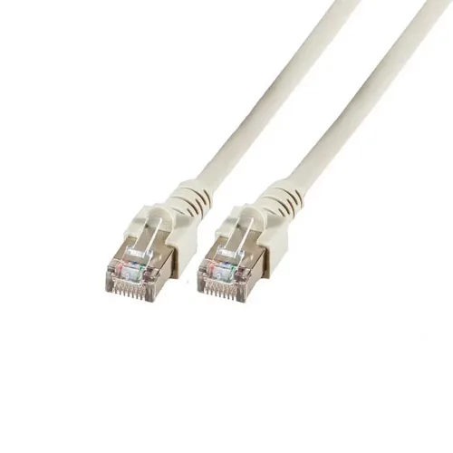 RJ45 Kabel, Patchkabel Cat.5e 10 m – SF/UTP, Grau, CCA