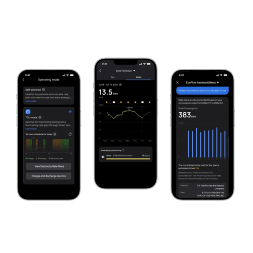 Smartphone-Ansicht der EcoFlow App zur Steuerung des STREAM Mikrowechselrichters