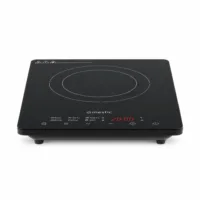 Mestic 130 Induktionskochfeld mit 2000 Watt in Frontansicht mit Touch-Bedienfeld und Display
