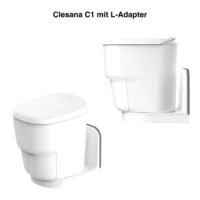 Clesana C1 Toilette mit Rundsockel oder L-Adapter