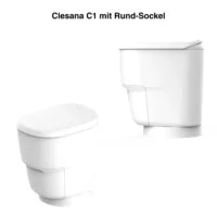 Clesana C1 Toilette mit Rundsockel oder L-Adapter