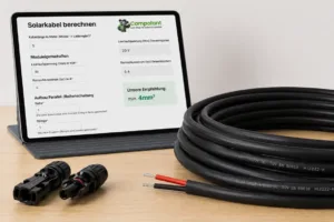 Rechner PV-Kabel Querschnitt, Solarkabel berechnen