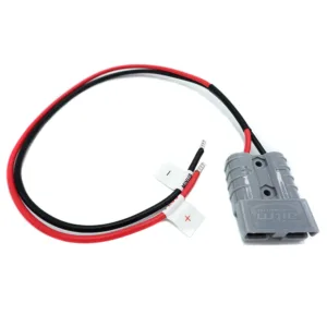 Wattstunde Adapterkabel 4 mm² mit A50-Stecker und Aderendhülsen, 50 cm, schwarz