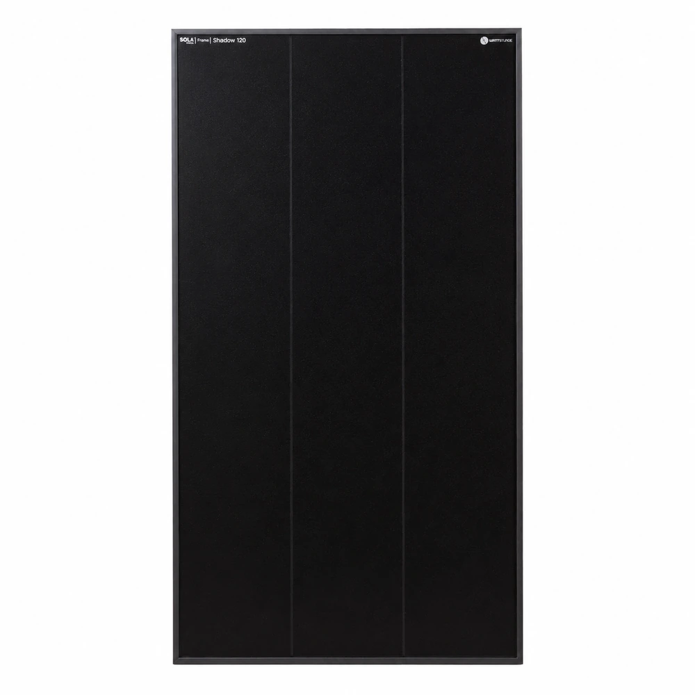 wattstunde-sola-frame-shadow-120w-front WATTSTUNDE SOLA Frame Shadow 120 W Solarmodul in Frontansicht
