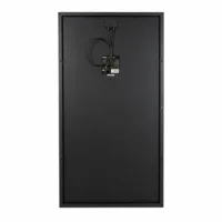 Rückseite des WATTSTUNDE SOLA Frame Shadow 220 W Solarmoduls mit Anschlussdose und Kabeln