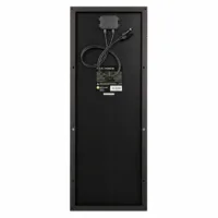 Rückseite des WATTSTUNDE SOLA Frame Shadow 80 W Solarmoduls mit Anschlussdose und Kabeln