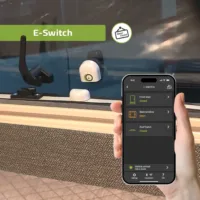 E-Switch E-Trailer Sensor mit App-Anzeige für Fenster Türen Dachluken im Wohnmobil oder Wohnwagen, smarte Überwachung