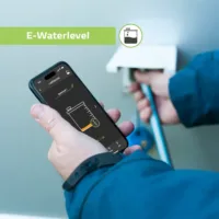 E-Trailer E-Waterlevel App-Anzeige bei niedrigem Wasserstand, Installation am Wassertank