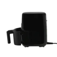 Mestic Airfryer MA-300 von der Seite mit geöffneter Schublade und Netzkabel
