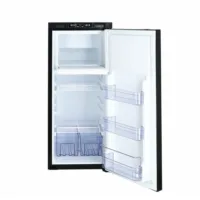 Mestic MR 90sl Kompressor-Kühlschrank Tür offen, Gefrierfach offen