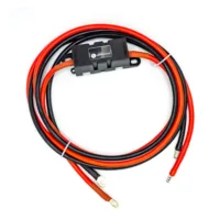 Batteriekabel 16 mm² mit Sicherungshalter von Wattstunde, Kabelpaar rot und schwarz