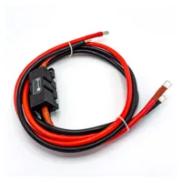 Batteriekabel 25 mm² mit Sicherungshalter von Wattstunde, Kabelpaar rot und schwarz