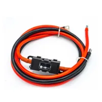 Batteriekabel 35 mm² mit Sicherungshalter von Wattstunde, Kabelpaar rot und schwarz