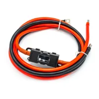 Batteriekabel 35 mm² mit Sicherungshalter von Wattstunde, Kabelpaar rot und schwarz