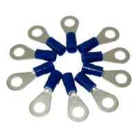 10 x Ringkabelschuh, isoliert, 1,5-2,5mm², blau, M6